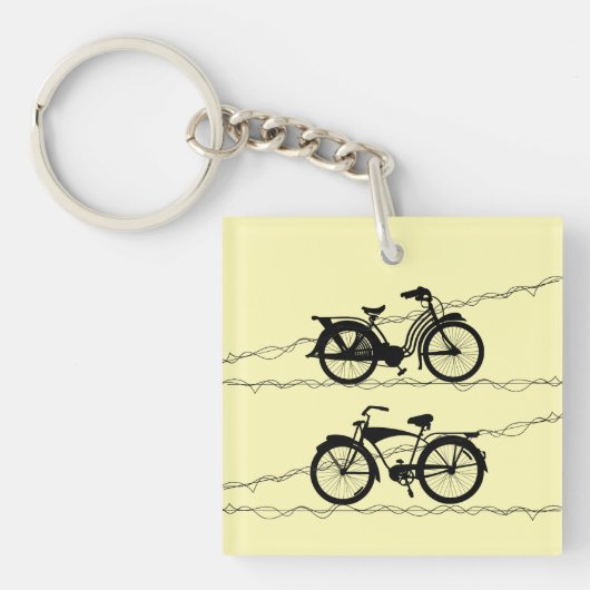 Porte-clés Bicyclette Noir 1 (Devant)