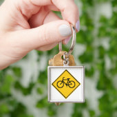 Porte-clés Bicyclette pour panneau routier (main)
