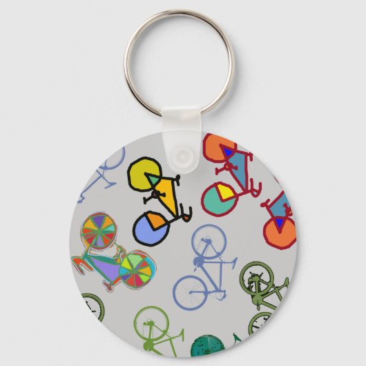 Porte-clés bicyclettes multiples (Recto)