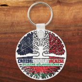 Porte-clés Biélorussie Biélorussie Biélorussie France Arbre (Verso)