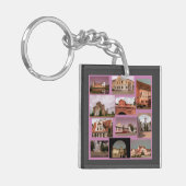 Porte-clés Biélorussie Gordno Brest Minsk Architecture Collag (Devant gauche)