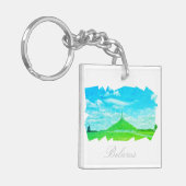 Porte-clés Biélorussie monticule de la gloire architecture (Devant gauche)