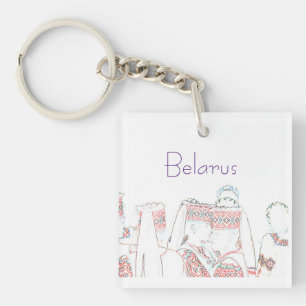 Porte-clés Biélorussie National Folfit Sketch Porte - clé