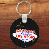 Porte-clés Bienvenue à Fabuous Las Vegas Nevada Sin City (Recto)