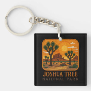 Porte-clés Bienvenue à la broderie Joshua Tree National USA