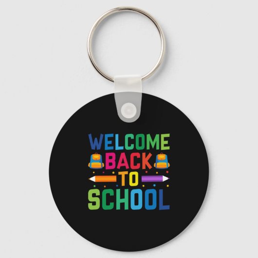 Porte-clés Bienvenue À L'École (Recto)