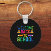Porte-clés Bienvenue À L'École (Recto)