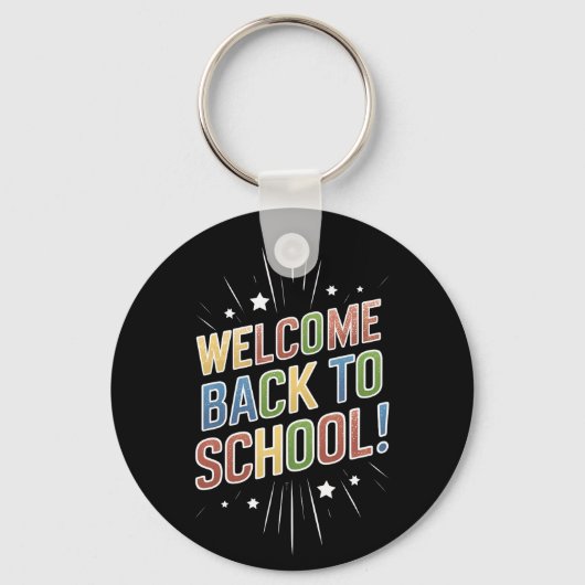 Porte-clés Bienvenue à l'école Professeur Premier Jour d'écol (Recto)