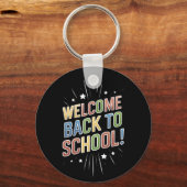 Porte-clés Bienvenue à l'école Professeur Premier Jour d'écol (Recto)