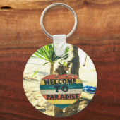 Porte-clés Bienvenue à paradise Beach Ocean (Recto)