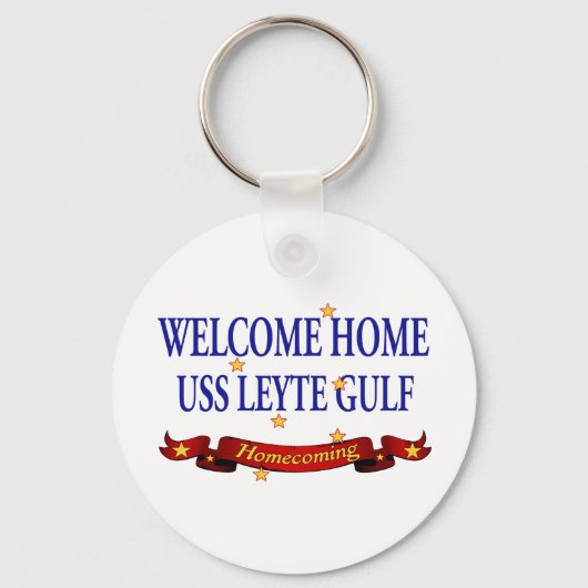 Porte-clés Bienvenue Accueil USS Leyte Golfe (Recto)