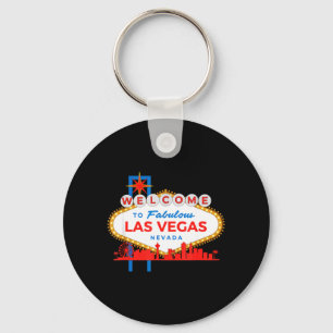 Porte-clés Bienvenue au panneau iconique de Las Vegas Nevada 
