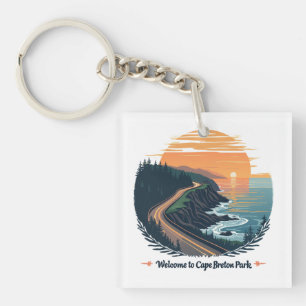 Porte-clés Bienvenue au parc national des Hautes-Terres-du-Ca