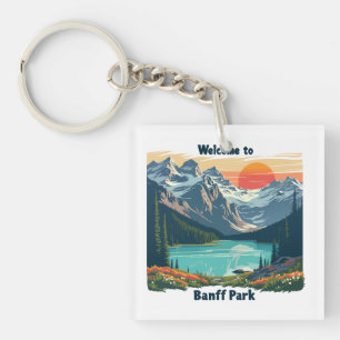 Porte-clés Bienvenue au parc national du Canada Banff