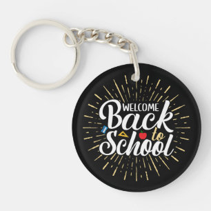 Porte-clés Bienvenue au premier jour de la rentrée scolaire