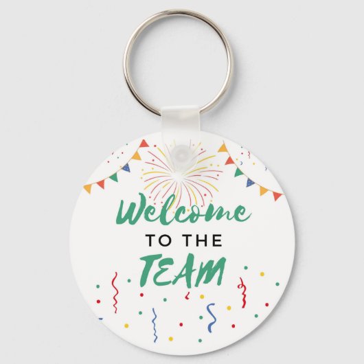 Porte-clés Bienvenue dans l'équipe Nouveau travail d'employé (Recto)