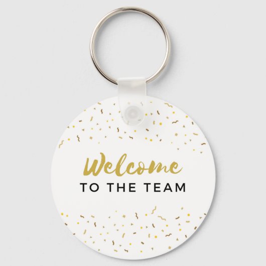 Porte-clés Bienvenue dans l'équipe Nouvelle clé d'accueil des (Recto)