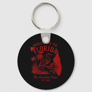 Porte-clés Bienvenue des femmes en Floride Art de voyage vint