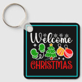 Porte-clés Bienvenue Noël-63758 (Recto)