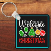 Porte-clés Bienvenue Noël-63758 (Recto)