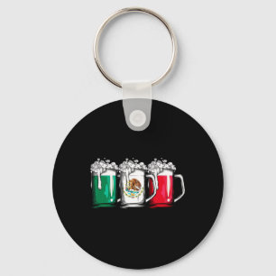 Porte-clés Bière Drapeau Mexicain Mexique Cinco De Mayo Homme
