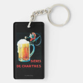 Porte-clés Bières d'affiche promotionnelle de Chartres (Dos)