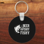 Porte-clés Bières Poissons Drôles De Pêche  (Recto)