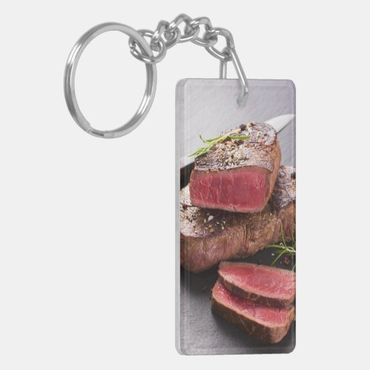 Porte-clés Bifteck de boeuf (Devant gauche)