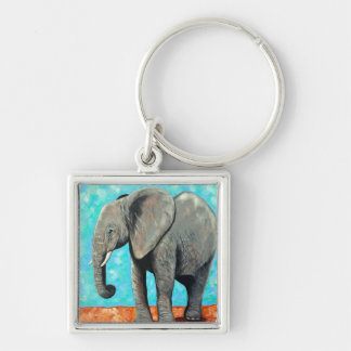 Porte-clés Big Baby Elephant Painting
