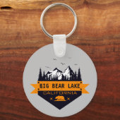 Porte-clés Big Bear Lake California - Nom personnalisé (Recto)