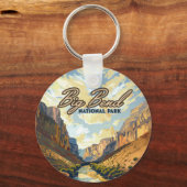 Porte-clés Big Bend National Park Texas Desert Retro (Verso)