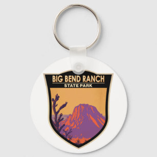 Porte-clés Big Bend Ranch State Park Texas Vintage