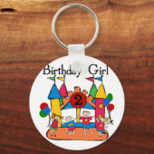 Porte-clés Big Bounce Girl 2nd Birthday Tshirts et cadeaux (Recto)