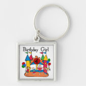Porte-clés Big Bounce Girl 4th Birthday T-shirts et cadeaux (Devant)