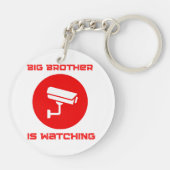 Porte-clés Big Brother regarde  1984 ingsoc (Dos)