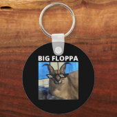 Porte-clés Big Floppa Mat Chat (Recto)