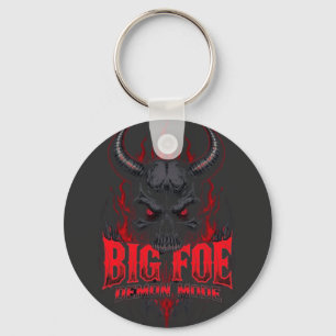 Porte-clés BIG FOE MEMONMODA – Visage de Diable Rouge T-Shirt