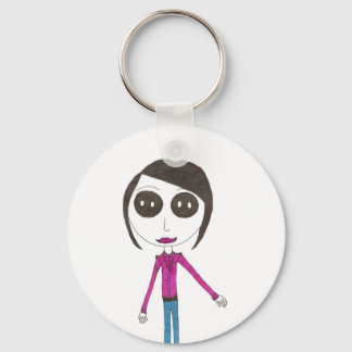 Porte-clés Big Head Button girl