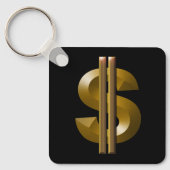 Porte-clés Big Money Gold Dollar Sign  (Recto)
