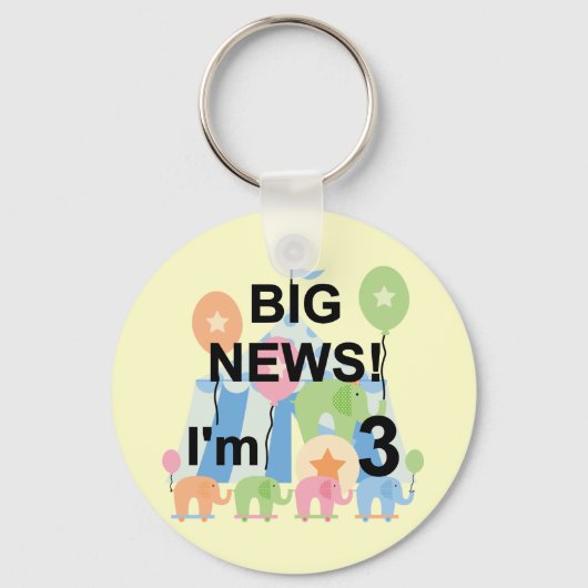 Porte-clés Big News Circus 3e Anniversaire Tshirts et cadeaux (Recto)