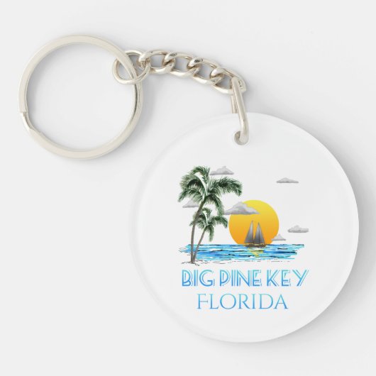 Porte-clés Big Pine Key Florida Keys voile (Devant)