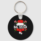 Porte-clés Big Sister Christmas Pajama Santa Claus Family Mat (Recto)