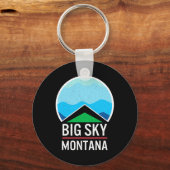 Porte-clés Big Sky Montana Ski Ski Snowboard Ski Snow (Recto)