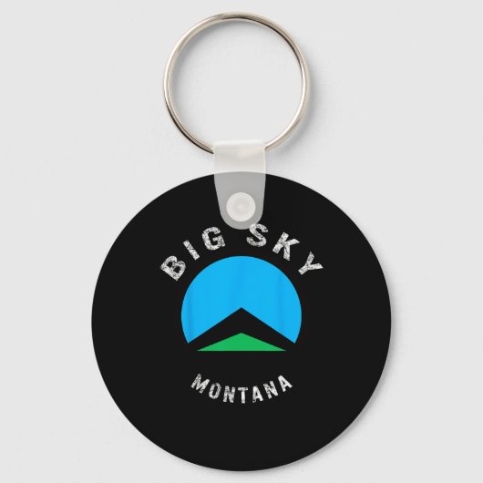 Porte-clés Big Sky Montana Ski Ski Snowboard Ski Snow (Recto)