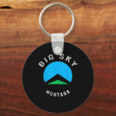 Porte-clés Big Sky Montana Ski Ski Snowboard Ski Snow (Recto)