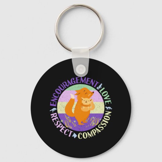 Porte-clés Big Soeur Love - Fils Bonifié Fox (Recto)