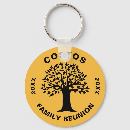Porte-clés Big Tree Family Reunion Keepsaké Souvenir Cadeau (Recto)