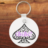 Porte-clés BigBlackCock Queen Of Spades (Recto)