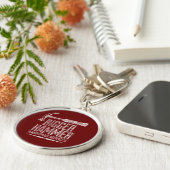 Porte-clés Biger Hammer Handyman Services Blanc Gfx Rouge BG (Côté)