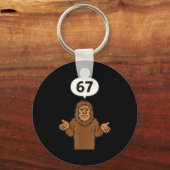 Porte-clés Bigfoot 67 Meme Six Seven Funny Sasquatch  (Recto)